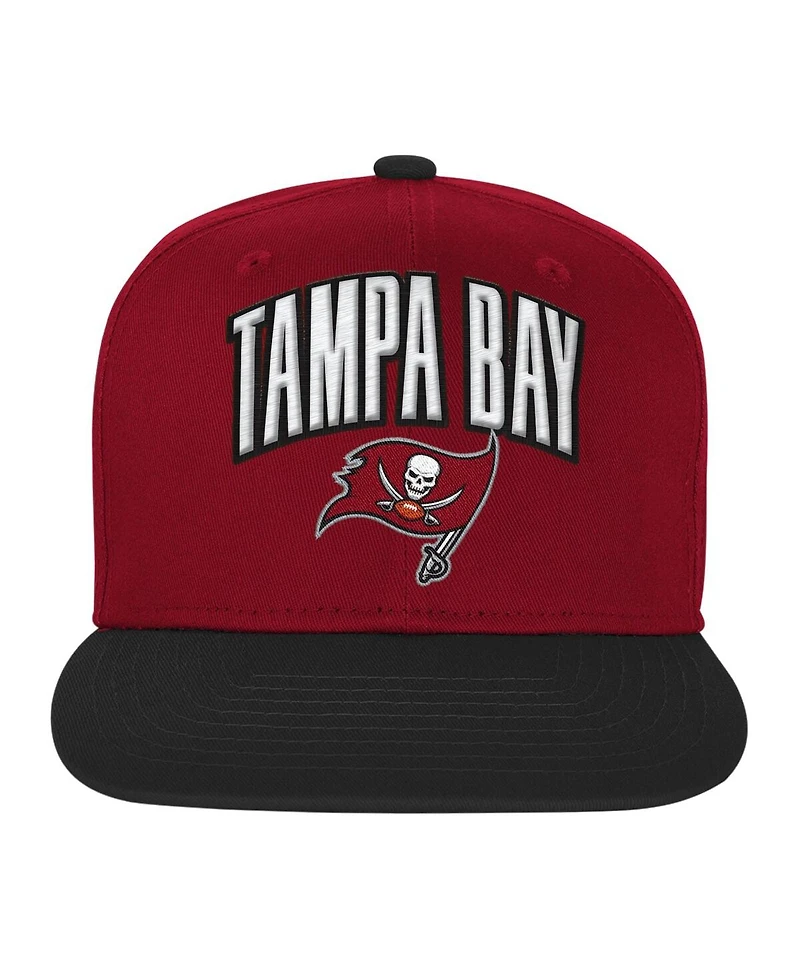 Outerstuff Big Boys and Girls Red Tampa Bay Buccaneers Essentials Adjustable Hat
