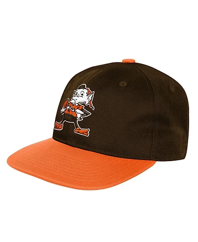 Outerstuff Big Boys and Girls Brown Cleveland Browns True Retro Adjustable Hat