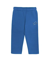 Outerstuff Toddler Blue Detroit Lions Lineman Fleece Hoodie and Pants Set
