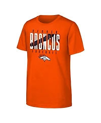 Outerstuff Big Boys and Girls Orange Denver Broncos Posterize T-Shirt