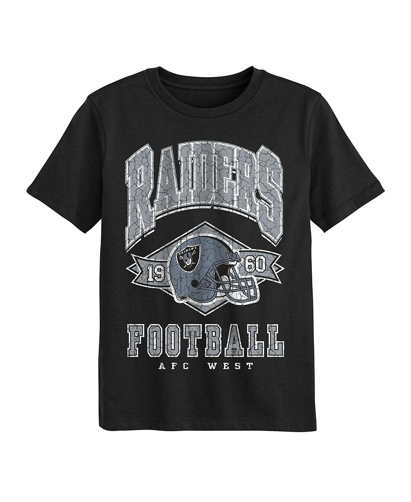 Outerstuff Preschool Black Las Vegas Raiders Kick Off T-Shirt