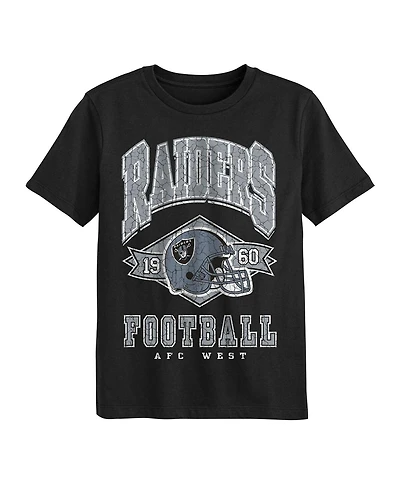 Outerstuff Preschool Black Las Vegas Raiders Kick Off T-Shirt
