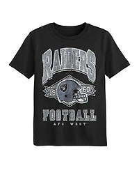 Outerstuff Preschool Black Las Vegas Raiders Kick Off T-Shirt