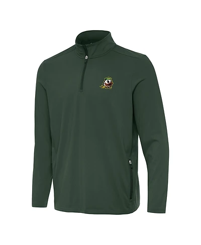 Antigua Men's Hunter Green Oregon Ducks Perilous Quarter-Zip Sweatshirt