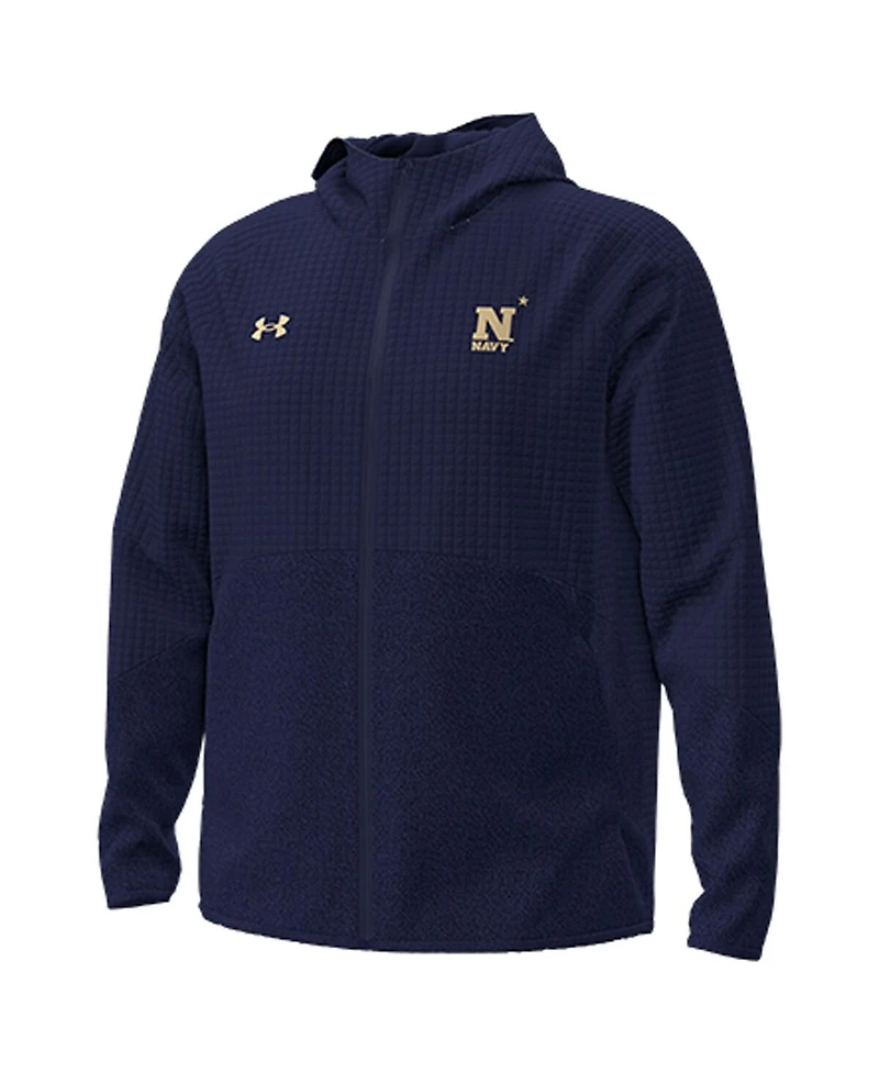 Under Armour Men's Navy Midshipmen Unstoppable Raglan Full-Zip Jacket