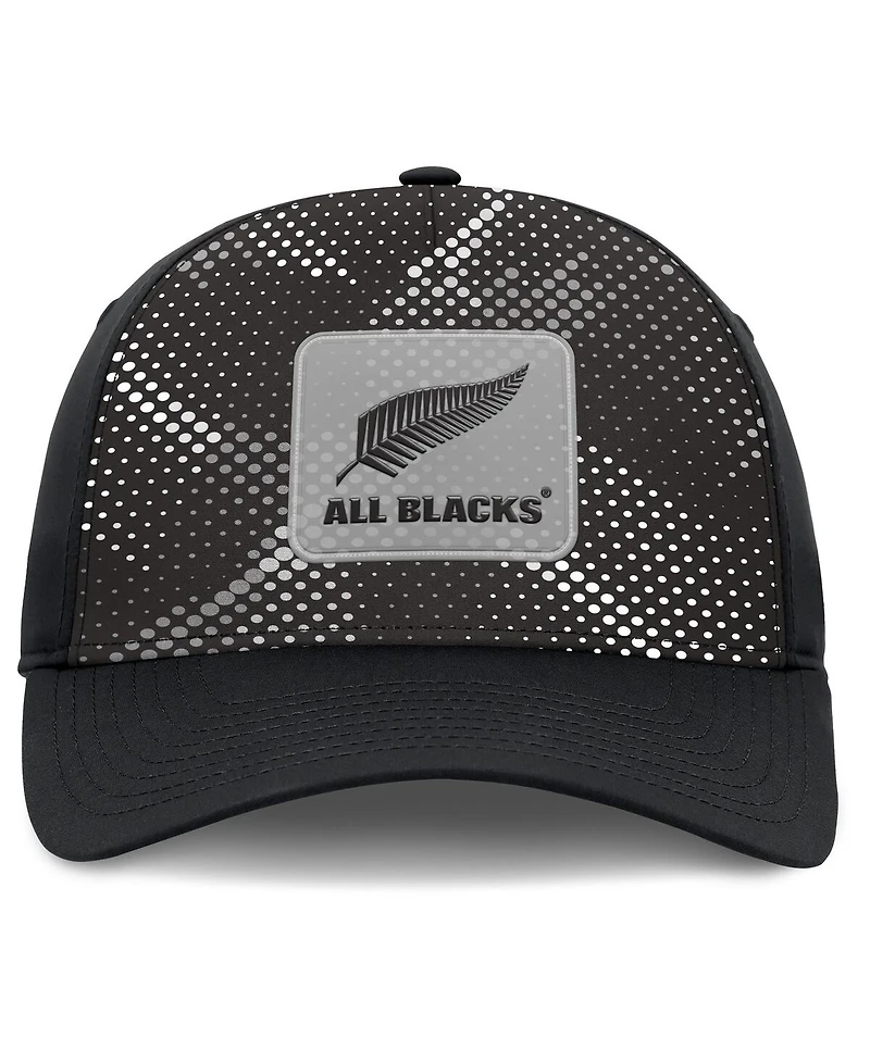 Fanatics Men's Black New Zealand Rugby Wilding Pinchfront Flex Hat