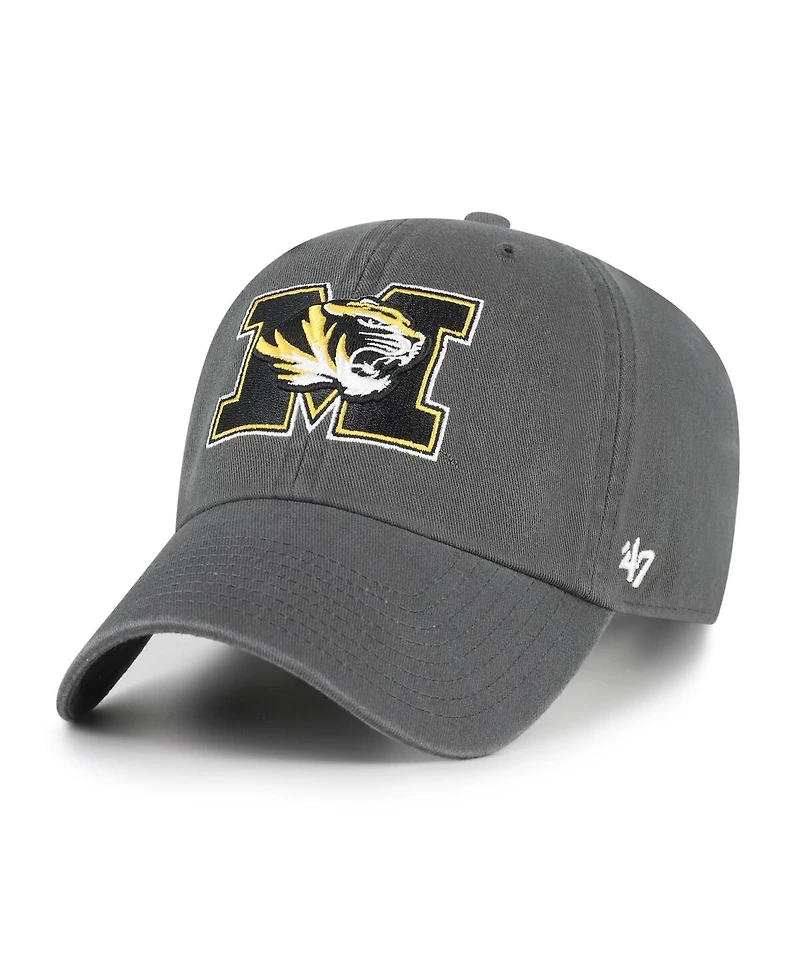 '47 Brand Men's Charcoal Missouri Tigers Clean Up Adjustable Hat