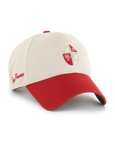 '47 Brand Men's Cream/Scarlet San Francisco 49ers Fairfield Mvp Throwback Adjustable Hat
