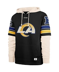 '47 Brand Men's Black Los Angeles Rams Split Zone Cornerback Duo Hoodie