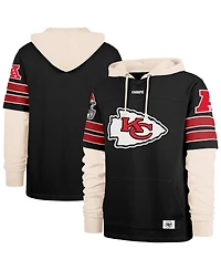'47 Brand Men's Black Kansas City Chiefs Split Zone Cornerback Duo Hoodie