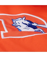 Mitchell & Ness Men's Orange/Royal Denver Broncos Tie Breaker Vintage Logo Lightweight Anorak Half-Zip Windbreaker