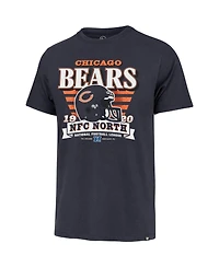 '47 Brand Men's Navy Chicago Bears Stripe Splash Franklin Throwback T-Shirt