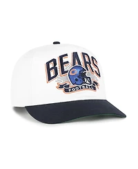 '47 Brand Big Boys and Girls White/Navy Chicago Bears Prime Play Hitch Adjustable Hat