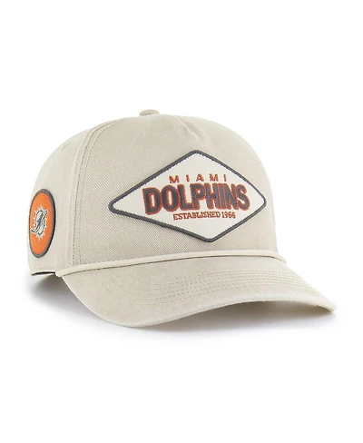 '47 Brand Men's Khaki Miami Dolphins Cairn Hitch Adjustable Hat