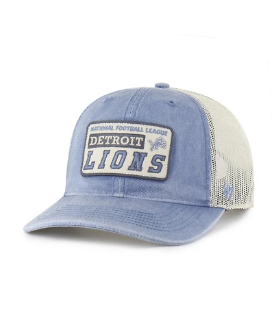 '47 Brand Men's Blue Detroit Lions Canteen Relaxed Trucker Adjustable Hat