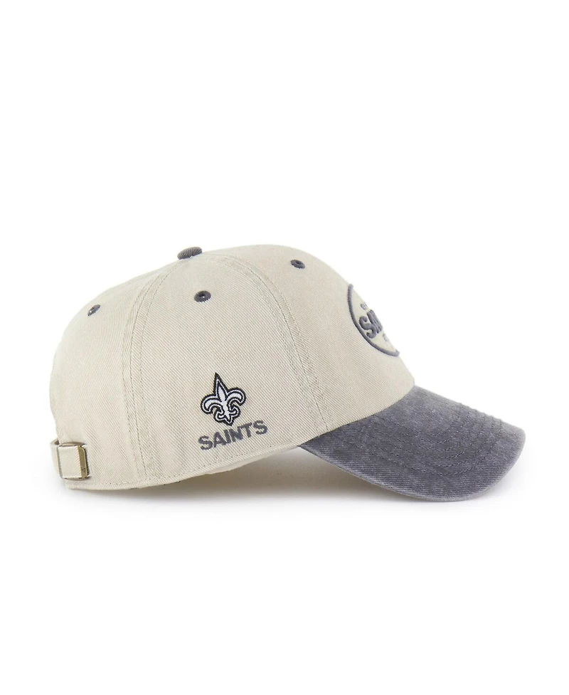 '47 Brand Men's Khaki New Orleans Saints Breaking Trail Clean Up Adjustable Hat