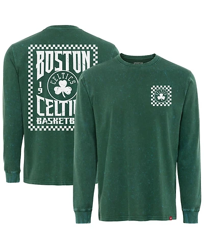 Sportiqe Men's Green Boston Celtics Bono Long Sleeve T-Shirt