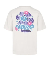 '47 Brand Men's Cream Los Angeles Dodgers Flora Foundation T-Shirt