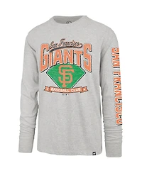 '47 Brand Men's Gray San Francisco Giants Fair Ball Franklin Long Sleeve T-Shirt