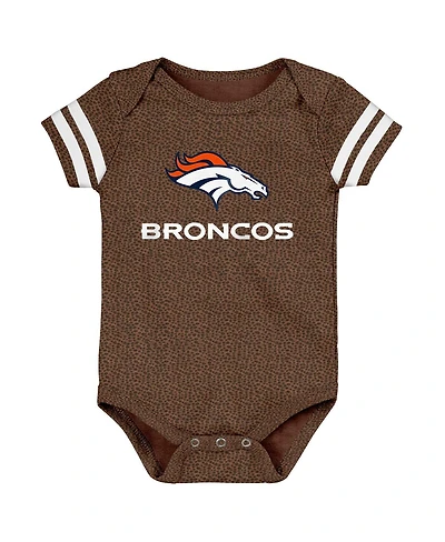 Outerstuff Baby Boys and Girls Brown Denver Broncos Playmaker Bodysuit