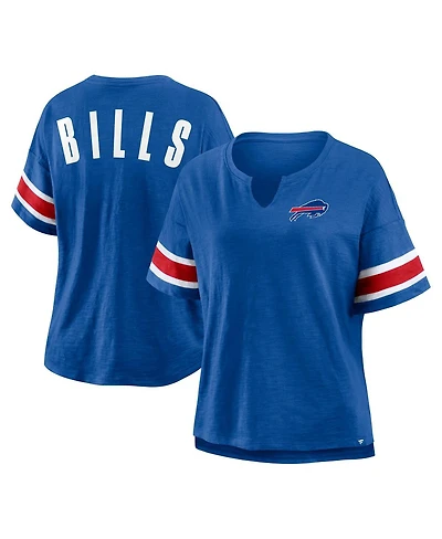 Fanatics Women's Royal Buffalo Bills Plus Redzone Notch Neck T-Shirt
