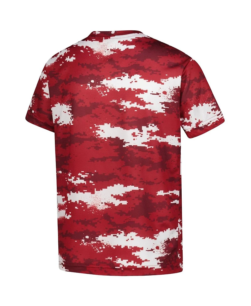 Outerstuff Big Boys and Girls Crimson Indiana Hoosiers Scrimmage Sublimated T-Shirt