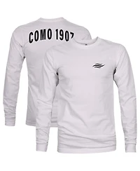 1863FC Men's Silver Como 1907 Arch Long Sleeve T-Shirt