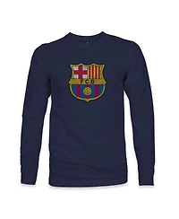 1863FC Men's Navy Barcelona Color Badge Long Sleeve T-Shirt