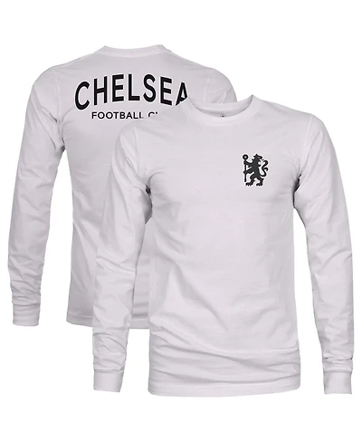 1863FC Men's Gray Chelsea Back Team Arch Long Sleeve T-Shirt