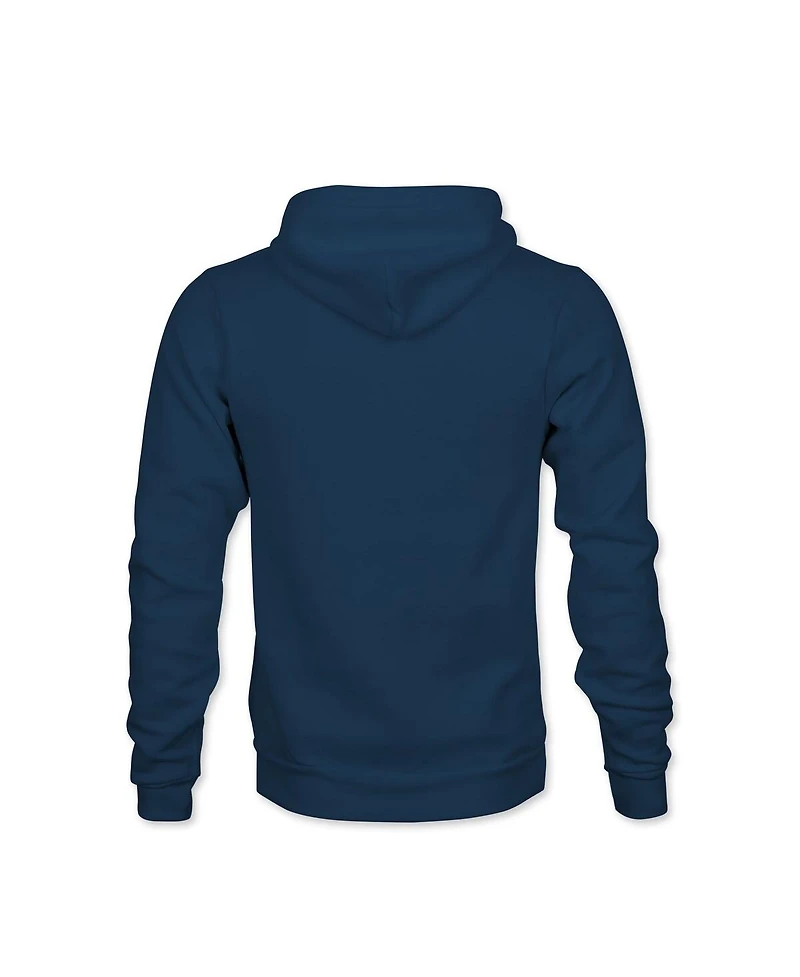 1863FC Big Boys and Girls Navy Barcelona Color Badge Fleece Pullover Hoodie