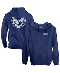 1863FC Men's Navy Club America Wordmark Fleece Pullover Hoodie