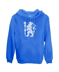 1863FC Men's Blue Chelsea Lion Glyph Fleece Pullover Hoodie