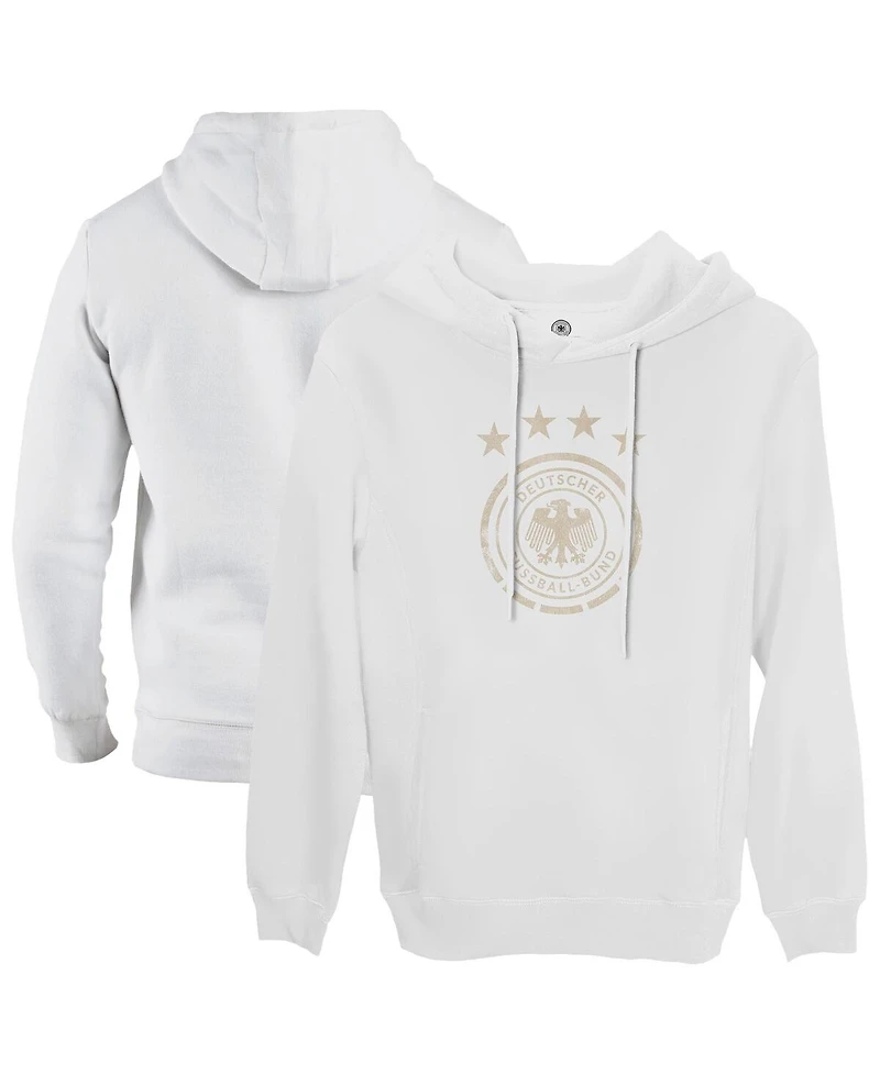 1863FC Men's White Germany National Team Fleece Pullover Hoodie
