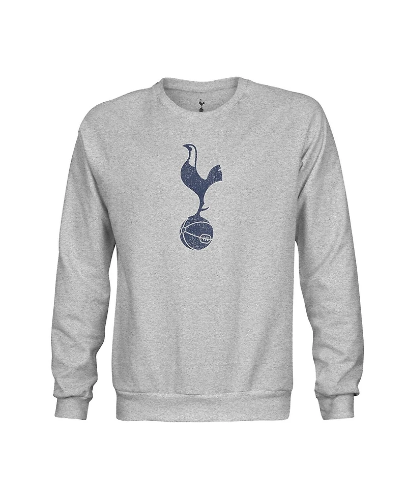 1863FC Men's Heather Gray Tottenham Hotspur Pullover Crewneck Sweatshirt