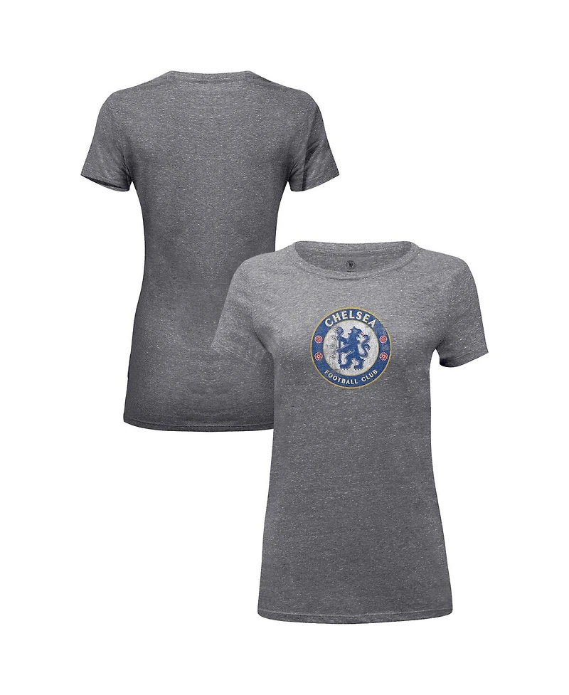 1863FC Women's Heather Gray Chelsea Color Badge Tri-Blend T-Shirt