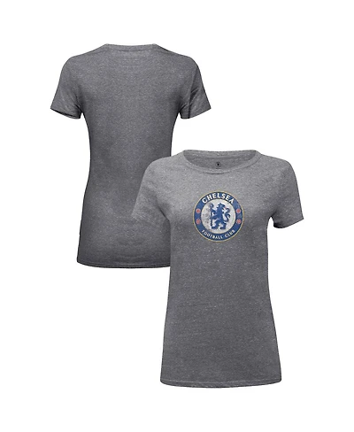 1863FC Women's Heather Gray Chelsea Color Badge Tri-Blend T-Shirt