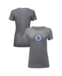 1863FC Women's Heather Gray Chelsea Color Badge Tri-Blend T-Shirt