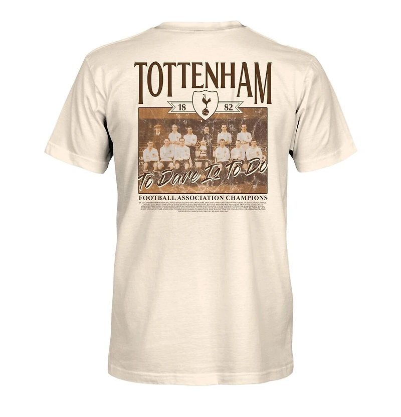 1863FC Men's Cream Tottenham Hotspur Photo T-Shirt
