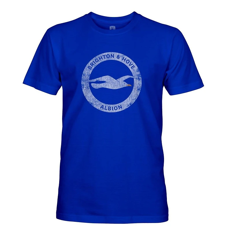 1863FC Men's Blue Brighton and Hove Albion Color Badge T-Shirt