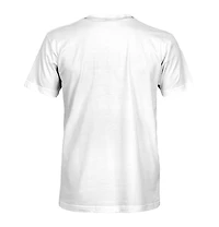 1863FC Men's White Paris Saint-Germain Mono Badge T-Shirt