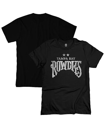1863FC Men's Black Tampa Bay Rowdies Mono Badge T-Shirt