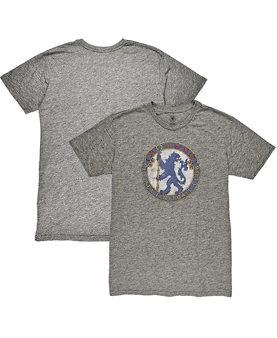 1863FC Men's Heather Gray Chelsea Retro Badge Vintage Tri-Blend T-Shirt