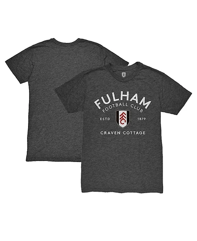 1863FC Men's Heather Black Fulham Arched Establish Twisted Tri-Blend T-Shirt