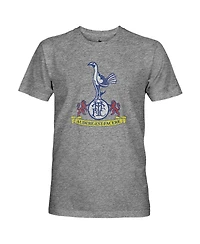 1863FC Men's Heather Gray Tottenham Hotspur Retro Crest Twisted Tri-Blend Slub T-Shirt