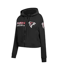 Pro Standard Women's Black Atlanta Falcons Split Logo Full-Zip Hoodie