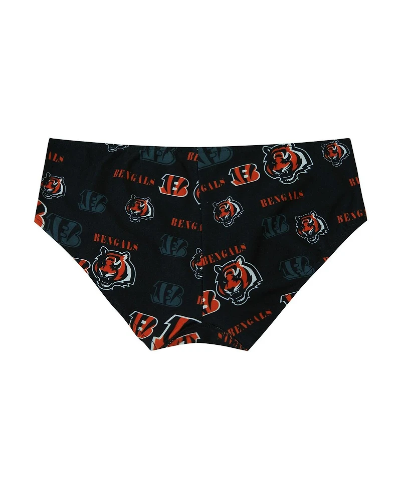 Concepts Sport Women's Black Cincinnati Bengals Mosaic Allover Print Knit Panty