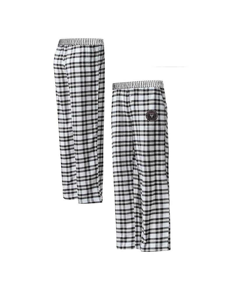 Concepts Sport Women's Black Inter Miami Cf Sienna Flannel Pants