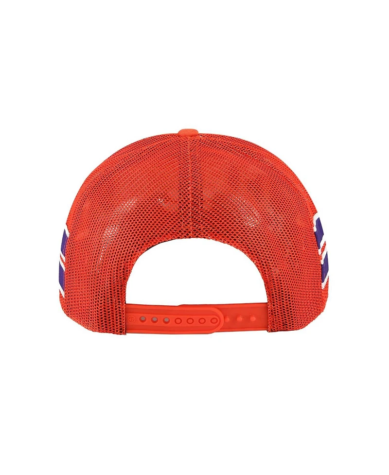 '47 Brand Men's Orange Clemson Tigers Sideband Trucker Adjustable Hat