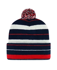 '47 Brand Men's Navy New England Patriots Powerline Cuffed Knit Pom with Hat