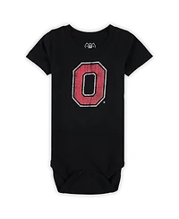 Wes & Willy Baby Boys and Girls 3-Pack Ohio State Buckeyes Bodysuit Set